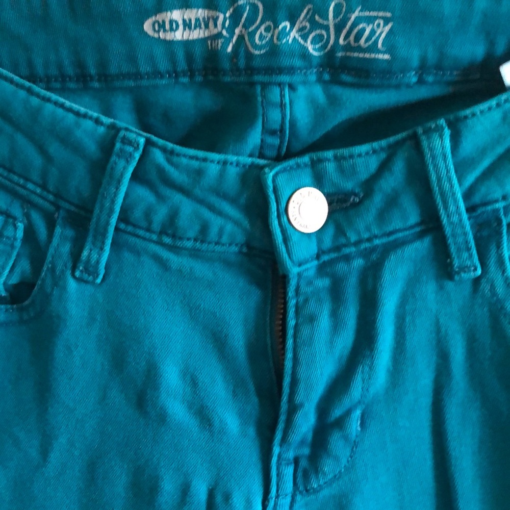 Old Navy Vibrant Blue Rockstar Jeans